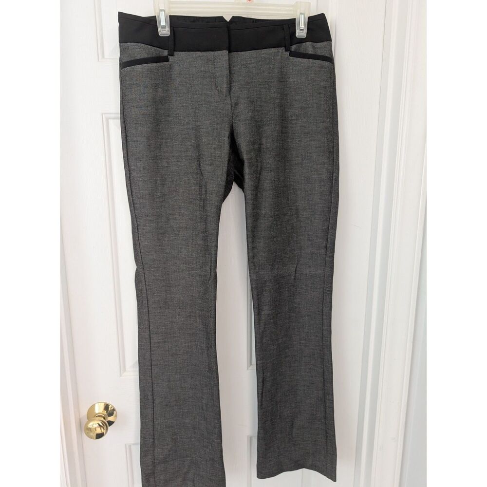 Express Columnist Grey and Black Dress Pants - Size 8